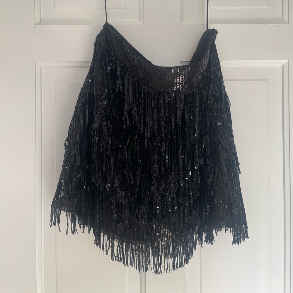 BLACK SEQUINS SKIRT 12th Tribe